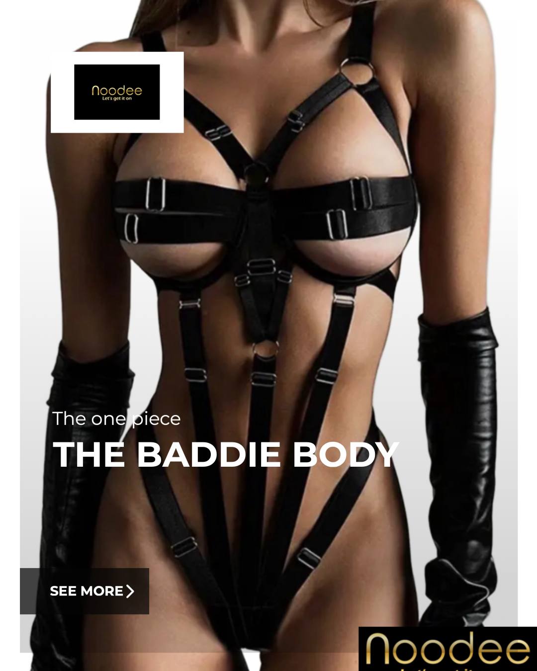 The Baddie Body: Adjustable Strap Lingerie Bodysuit