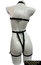 The Seducer Harness: Faux Leather Lingerie