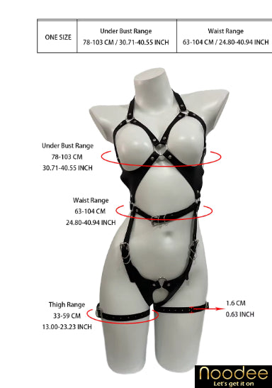 The Seducer Harness: Faux Leather Lingerie