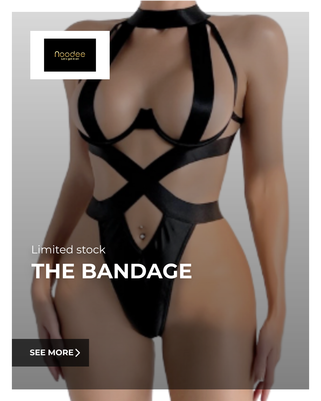 The Bandage Bodysuit: Sexy Halter Neck Lingerie