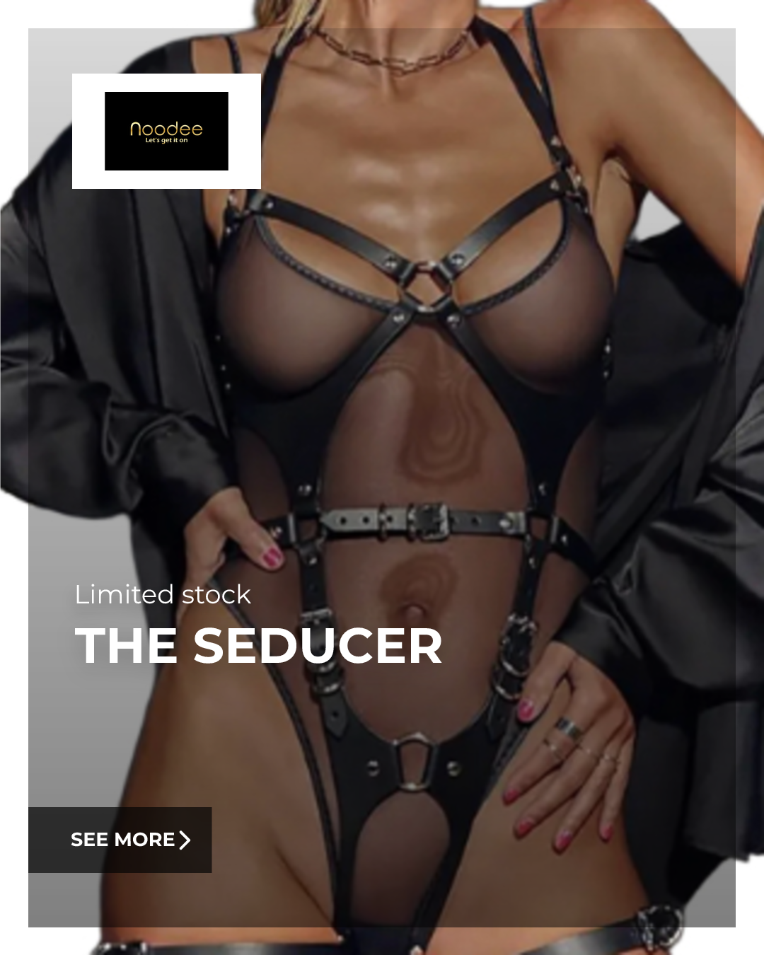 The Seducer Harness: Faux Leather Lingerie