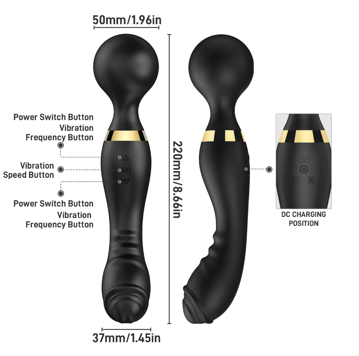 Dual-End Rechargeable Personal Massager